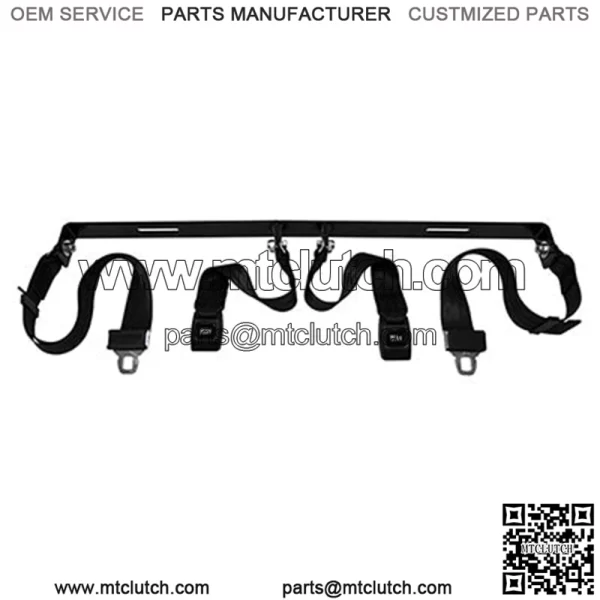 Seat Belt Kit 2 Piece 60" Fully Extended Lap Seat Belts Bracket and Hardware