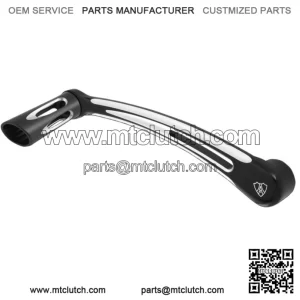 Deep Cut Solo Shifter Lever Arm Black Billet +1" Harley Big Twin 82+ (For: Harley-Davidson)