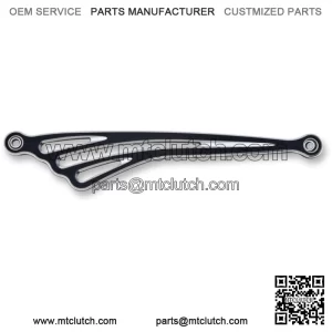 Deep Cut Flat Shift Rod Linkage Black Billet Forward Harley Davidson