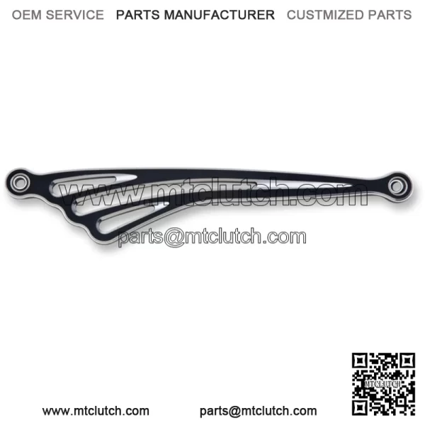 Deep Cut Flat Shift Rod Linkage Black Billet Forward Harley Davidson