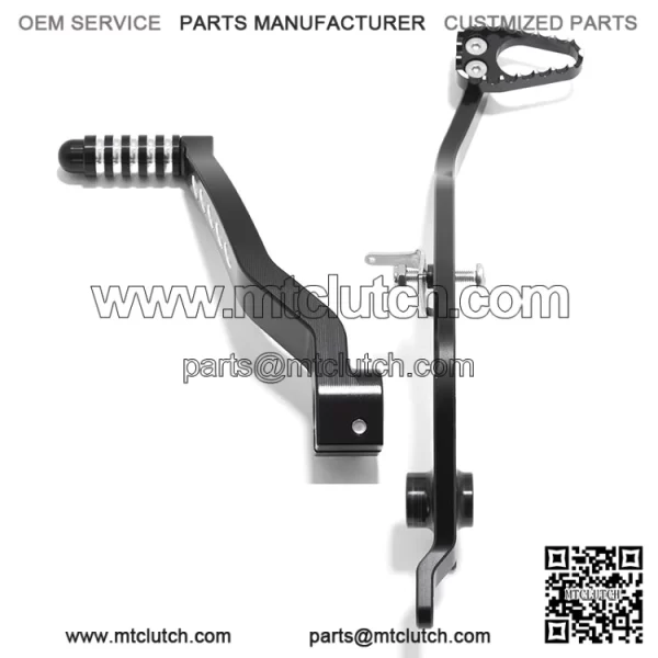 CNC Aluminum Gear Shift Lever & Rear Brake Pedal for Kawasaki KFX450R 2008-2014