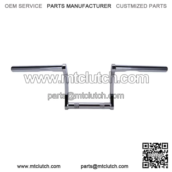 1" Motorcycle Handlebars Drag Z Bar For Harley Chopper Bobber Cruiser Custom (For: Harley-Davidson)