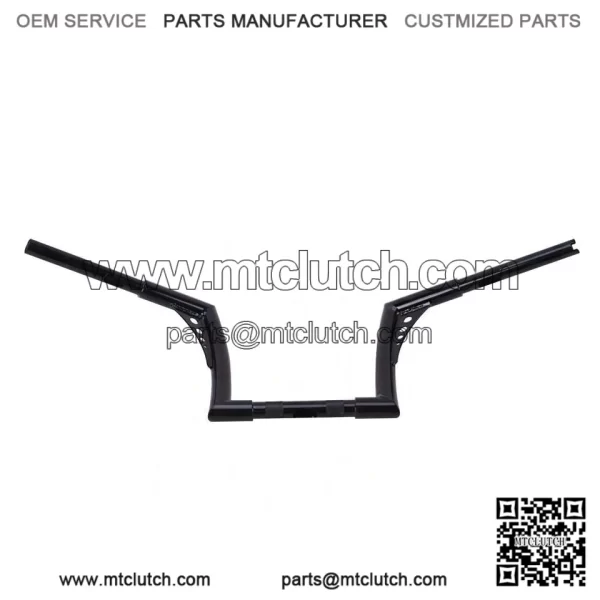 10"Rise vivid Black Hangers Handlebar For Harley Dyna Sportster XL 883 1200