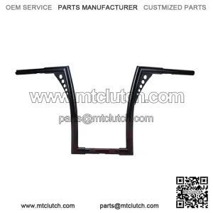 16" Rise Vivid Black Hangers Handlebars For Harley Softail Dyna Sportster XL
