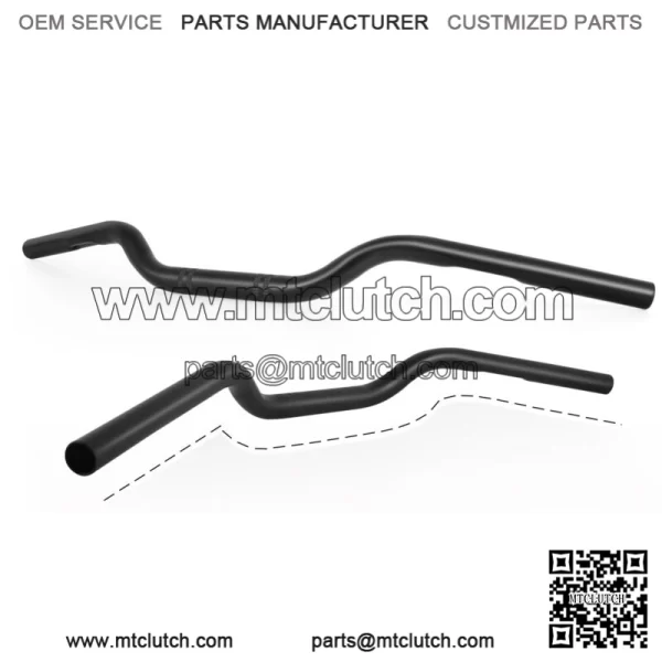 7/8" 22mm Rise Drag Handlebar Tracker Black For Yamaha MT-07 MT-09 MT-03 MT-10 - Image 2