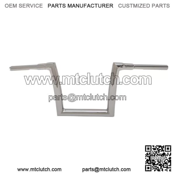 1 1/2" Strip Handlebars 10" Rise Chrome 0601-4880