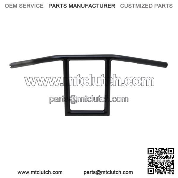 1" Old School Window Handlebars 10" Black LA-7385-10B