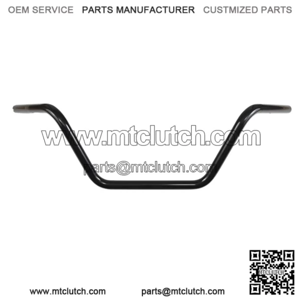 1in. Handlebar Black Buckorn Medium Bend