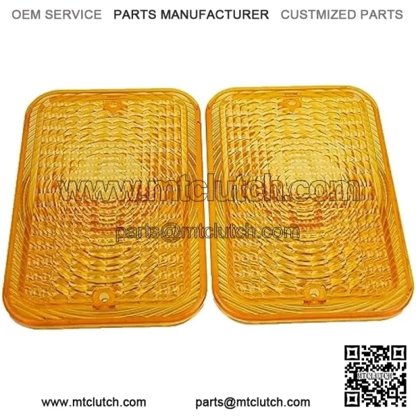 2PCS Amber Lens LVU18745 Compatible for John Deere Tractor 1023E 1025R 1026R 2027R 2032R 3120 3203 3320 4105 4520 4600 5415 5425 - Image 2