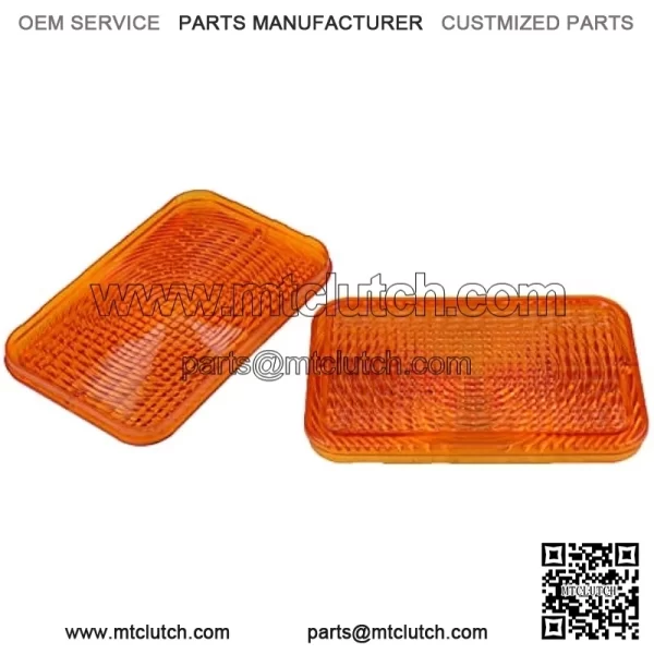 2PCS Amber Lens RE70020 Compatible for John Deere Tractors 210K 210LE 1023E 1026R 1600 2210 2320 3120 4100 4200 4500 4600 4700 5200 5400 5500 - Image 3