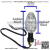Black LED Motorcycle Turn Signals Pair (2 blinkers) for Yamaha FZR 750,FZR 1000 - Image 2