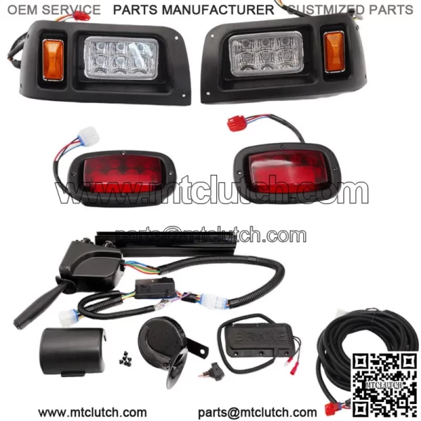 For Club Car DS Carts 1993-UP Golf Cart LED Headlight and Tail Light Kit