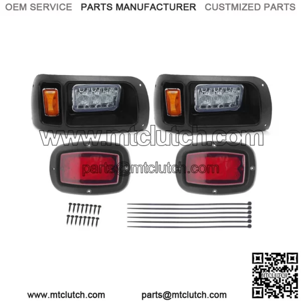 For Club Car DS Golf Cart Street Legal LED Light Headlight & Taillight Kit 1993+