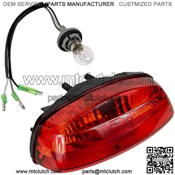 Tail Light Assembly with Bulb Compatible with Suzuki Eiger LT-F400 LT-F400F LT-A400 LT-A400F 2002-2007 | Vinson LT-A500F 2002-2007 | QuadSport LT-Z400 LT-Z400Z 2003-2004