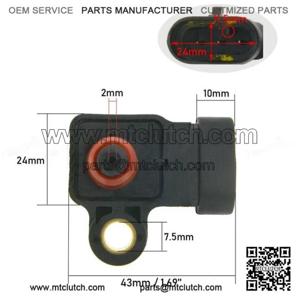 96417830 MAP Sensor Fit Chevrolet Aveo Lacetti Nubira Optra Daewoo Nubira Holden - Image 3