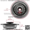 Replacement Part OEM for Supercharger Clutch Gear Assembly for Yamaha Waverunner FZR FZS GX1800 2014-2016 Index-DDR965-GTF1-4446 - Image 2