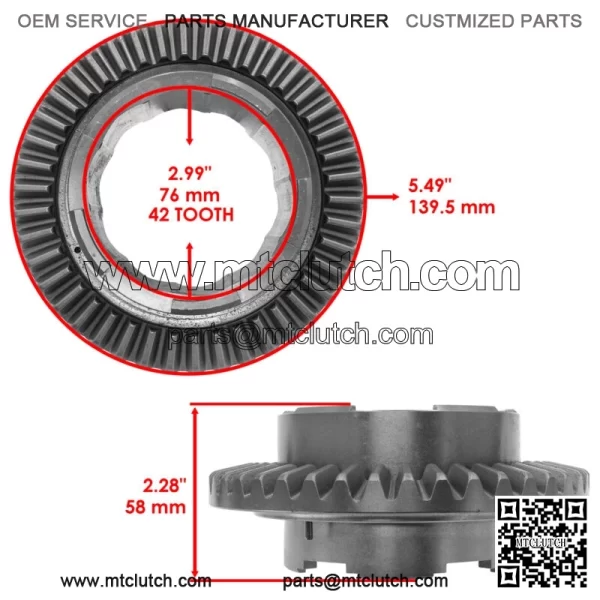 Front Differential Gear and Pinion Sportsman X2 550 2010-2014 / XP 850 2010-2014 - Image 2