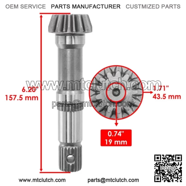 Front Differential Gear and Pinion Sportsman X2 550 2010-2014 / XP 850 2010-2014 - Image 3