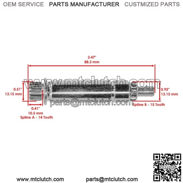 Transmission Drive Gear Shaft/Sector For Polaris Sportsman 570 Trail 2020-2021 For: Polaris Sportsman 570 - Image 2