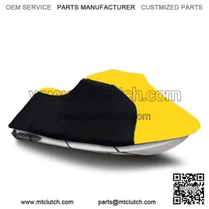Black/Yellow Jet Ski PWC Cover fits Yamaha WaveRunner FX Cruiser SVHO 2014 2015 (For: 2014 Yamaha SVHO)