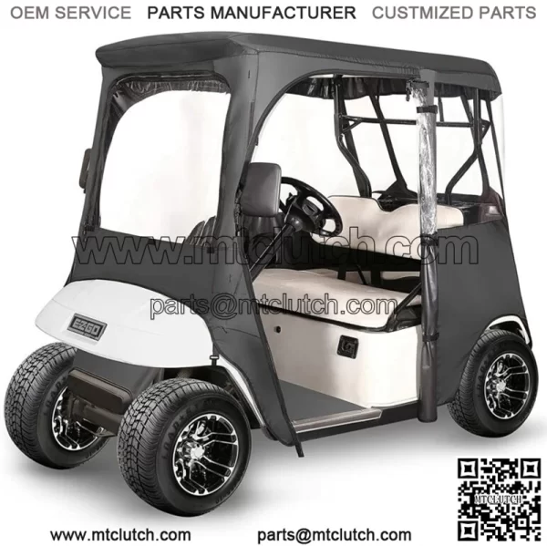 Golf Cart Enclosure for EZGO TXT RXV 2 Passenger, 600D Golf Cart Driving Cover
