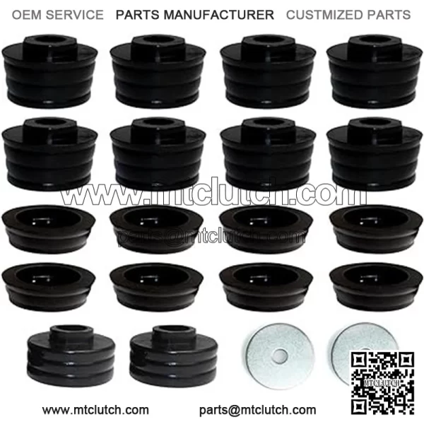 Body Mounts, Body Cab Bushing Kit, for 08-16 Ford F250 F350 Super Duty 2WD 4WD Polyurethane Body Cab Mount Bushing Kit 18pcs