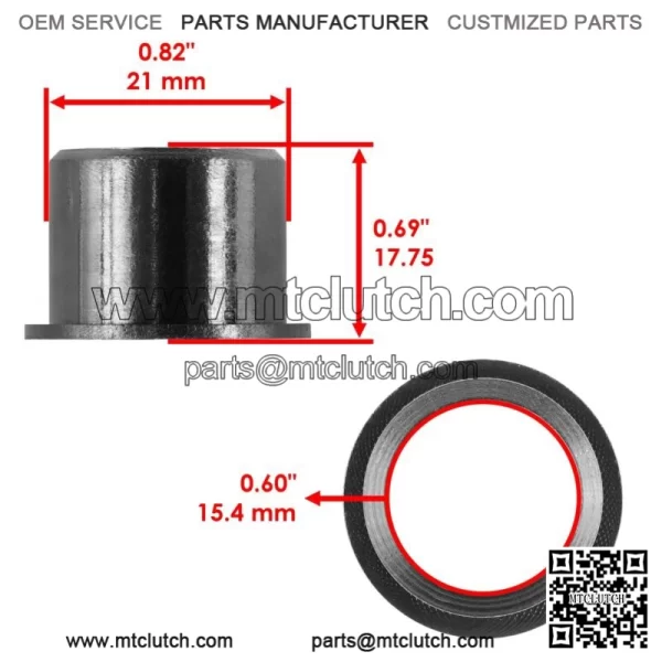 12 Upper Lower A-Arm Bushing for Yamaha Raptor 700 YFM700R 06-21 90381-15088-00 (For: Yamaha Raptor 700) - Image 2