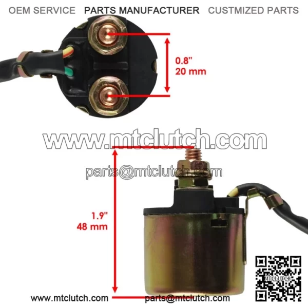 Starter Relay Solenoid For Honda Rancher 350 TRX350 2000-2006 35850-HF1-670 - Image 2