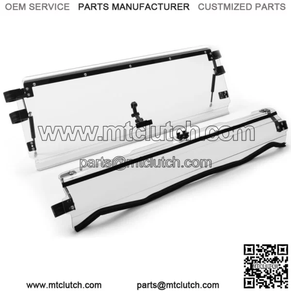 Folding Flip Windshield Scratch Resistant For Kawasaki Teryx 4 800/ 4 S ,2016-23 For: More than one vehicle - Image 3