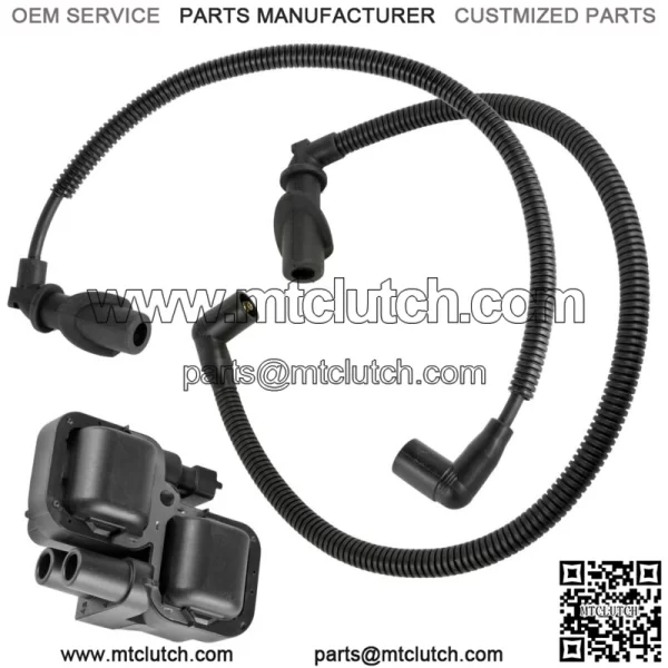 Ignition Coil w/ Spark Plug Wire 59.3 / 47 cm For Polaris Sportsman 800 EFI 2005 For: Polaris Sportsman 800