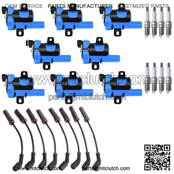 Performance Ignition Coil, Wireset & Platinum Spark Plug for GMC Yukon UF262 (For: More than one vehicle)