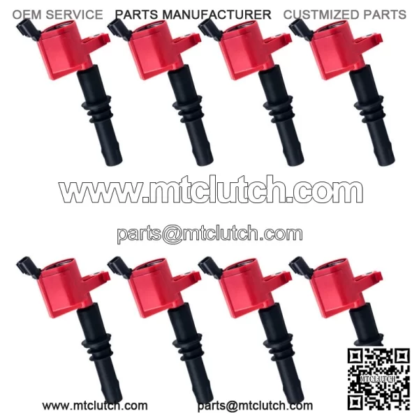 8pc High Performance Red Ignition Coils and Spark Plug For Ford F-150 (For: Ford F-150)