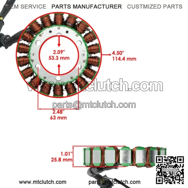 Stator for Honda TRX400FW Fourtrax Foreman 4X4 1995 1996 1997 1998 1999 2000 01 For: Honda FourTrax Foreman 400 - Image 2