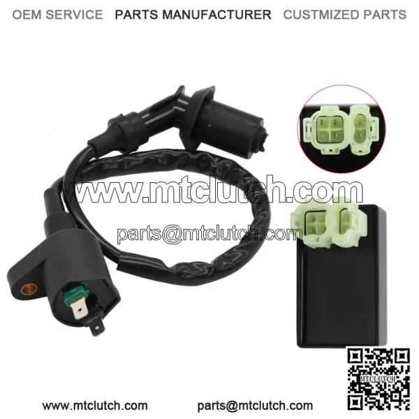 ATV Ignition Coil & CDI Box 88-99 Fit For Honda TRX300 Fourtrax 300 TRX300FW 2X4 For: Honda - Image 4