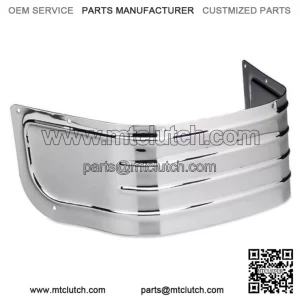 Chrome Replacement Ribbed Fender Skirt Tip Harley Softail Touring Electra Glide (For: Harley-Davidson)