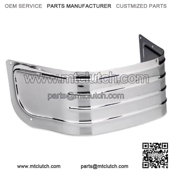 Chrome Replacement Ribbed Fender Skirt Tip Harley Softail Touring Electra Glide (For: Harley-Davidson)