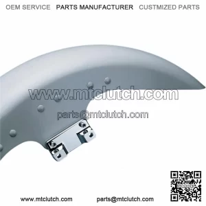 Chrome FLSTF Fat Boy Front Fender To Touring Fork Adapters 14-20 Harley Touring (For: Harley-Davidson)