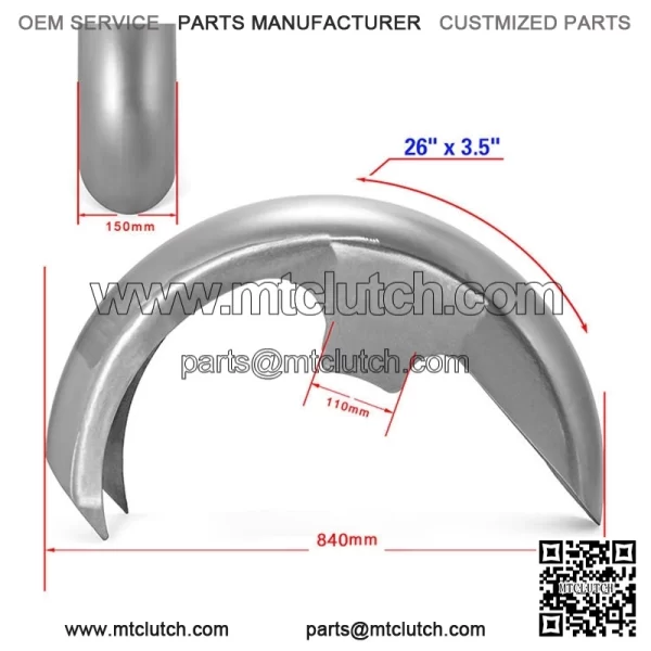 21" 23" 26" Motorcycle Front Fender For Harley Baggers and Softails 1996-2022 - Image 3