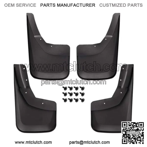 Fit For 2014-2018  Silverado  Splash Guards Molded Front Rear New 4??Mud Guards  (For: More than one vehicle)