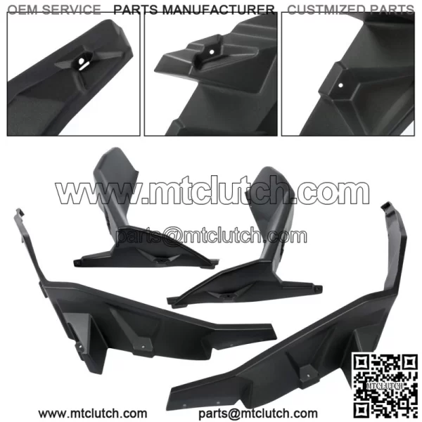 For Polaris RZR XP 1000/XP 4 1000 2014-23 Fender Flares Mud Flaps Front and Rear (For: Polaris) - Image 3