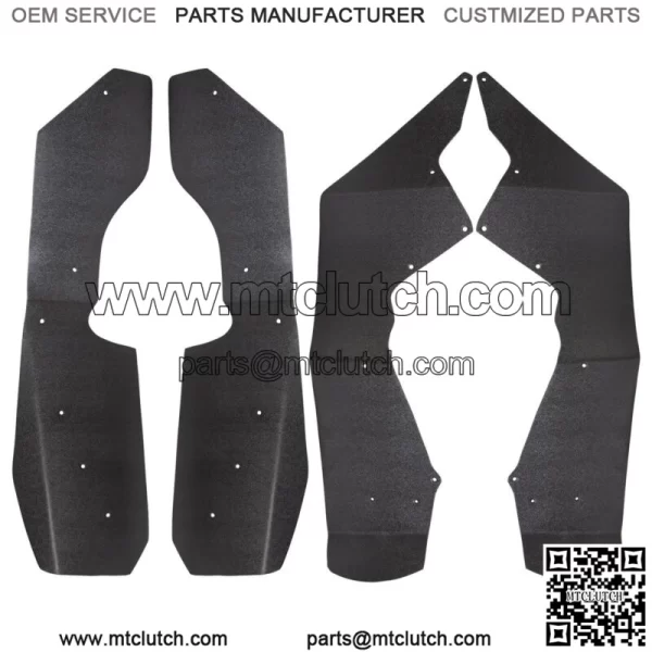 Fender Flares / Extensions Black Plastic For 2009-2014 Polaris RZR 800 (For: Polaris) - Image 3