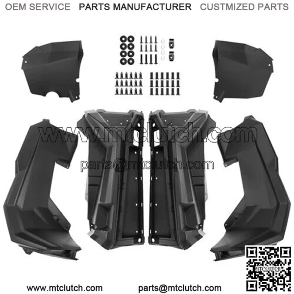 Front Rear XL Wide Fender Flares For Polaris General 1000 2016-2022 Full Set - Image 2