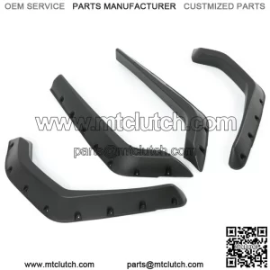 LH+RH 4Pieces Fender Flares For Polaris RZR 800 / 4 800 / 800 S 2008 2009 2010 (For: Polaris)