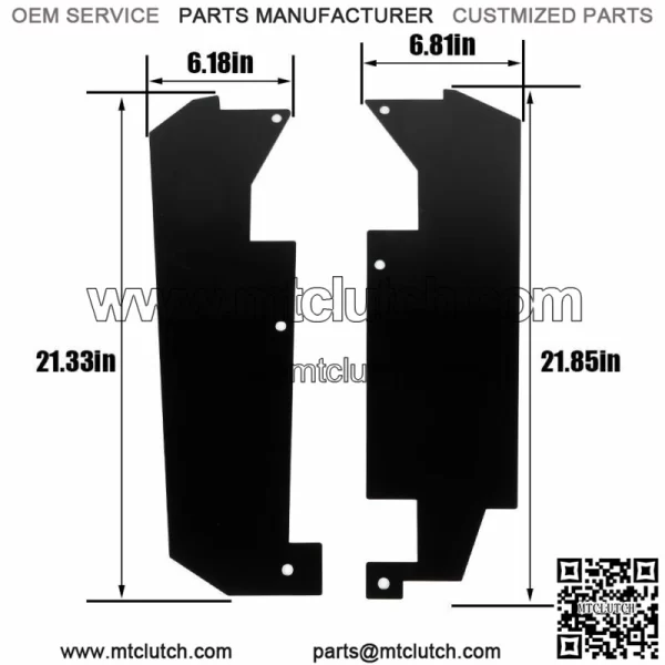 Rear Fender Flares Inner Splash Guard Mud for Polaris RZR Pro XP Accessories (For: Polaris) - Image 2