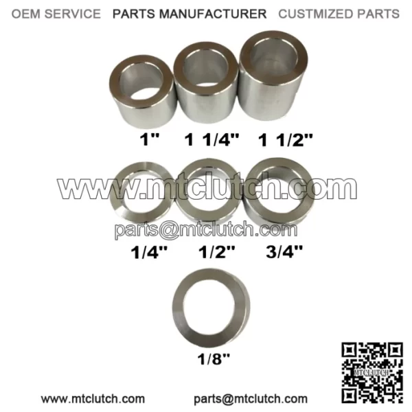 ID-3/4" OD-1-1/8" WHEEL AXLE SPACER KIT - 7 PCS. -HARLEY-UNIVERSAL - Image 2