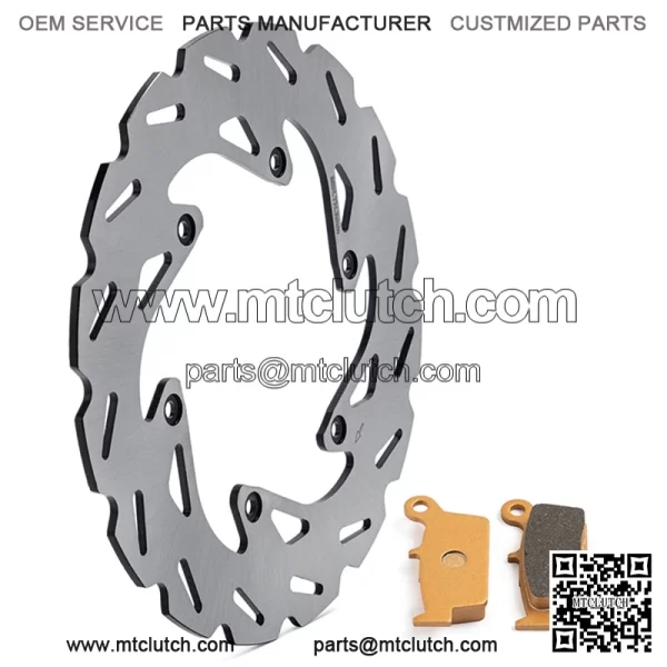 240mm Stainless Steel Rear Brake Disc Rotor And Brake Pad For SUZUKI RM 125 2006-2010 / SUZUKI RM 250 2006-2010