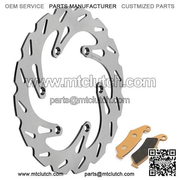 250mm Stainless Steel Front Brake Disc Rotor And Brake Pad For SUZUKI RM 125 T/V/W 1996-1998