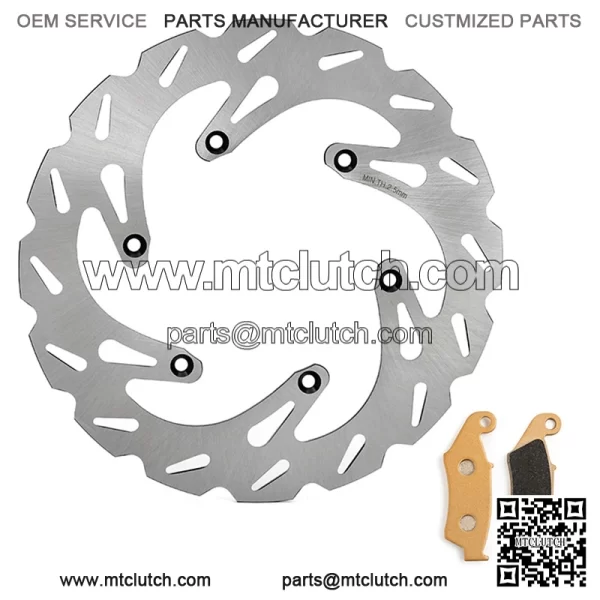 250mm Stainless Steel Front Brake Disc Rotor And Brake Pad For SUZUKI RM 125 T/V/W 1996-1998 - Image 2