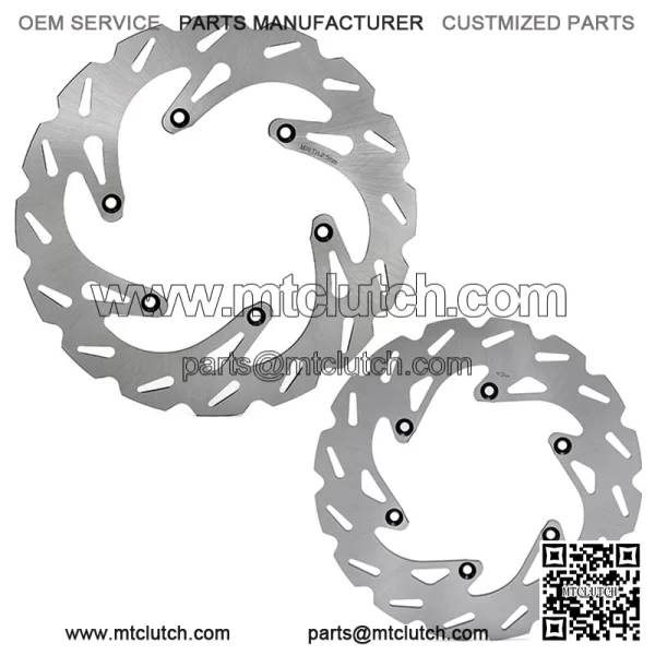 250*240mm Stainless Steel Brake Disc Rotor Set for SUZUKI RM 125/250 SUZUKI DRZ SM 400 - Image 2