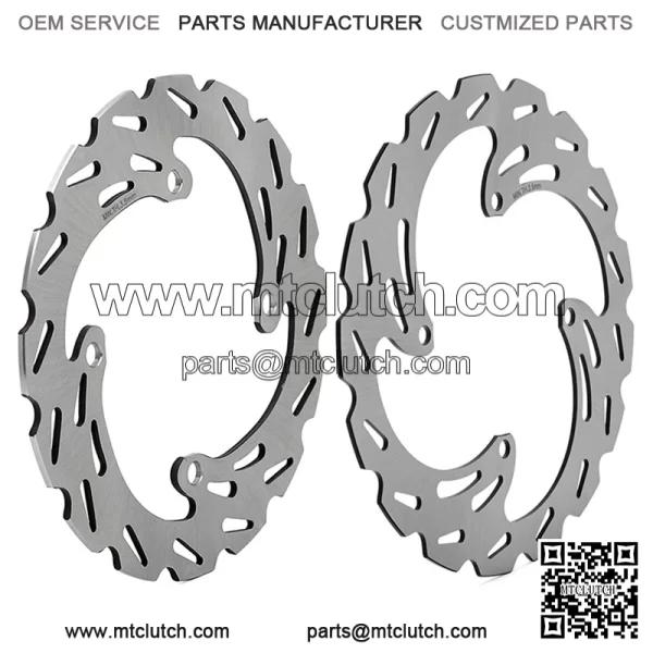 270*240mm Stainless Steel Brake Disc Rotor Set for SUZUKI RM-Z 250 2019-and up / SUZUKI RM-Z 450 2018-and up